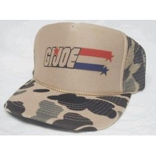 GI JOE Trucker hat Mesh Hat snapback hat tan/Camo adjustable  eb-04459446